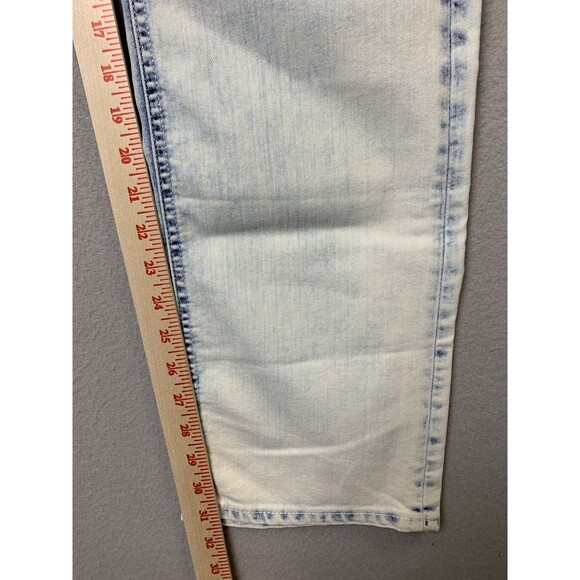 Buffalo David Bitton Jeans Mens Size 34x32 Blue Acid Wash ASH-X Skinny Stretch - Picture 8 of 12